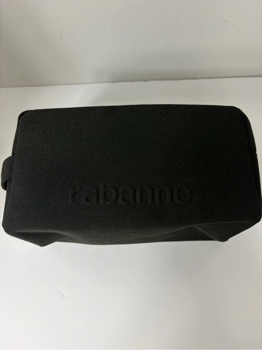 Rabanne Black Dopp kit Travel Toiletry/Makeup Bag